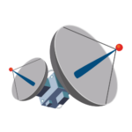 Icon showing satellite for residents