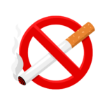 Icon showing smoking and vaping responsibilities for residents.