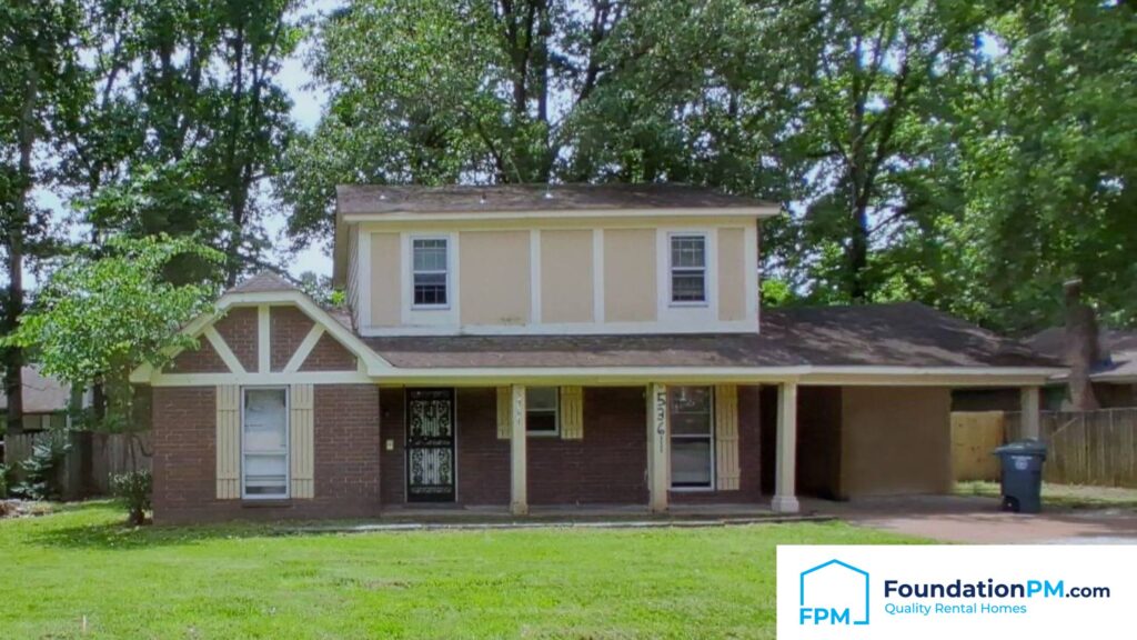 Property management company team inspecting a Memphis rental home